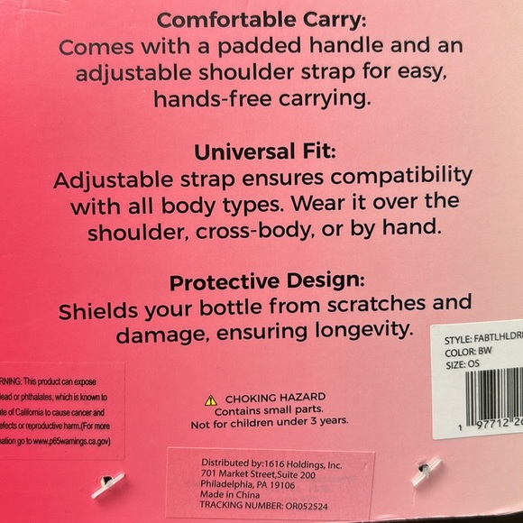 Tumbler Holder,crossbody/shoulder,zip pockets, water resistant/shockproof - Picture 6 of 11